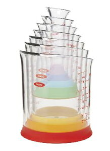 IN\[ OXO Obh Obv 7-s[X lXeBO WO r[J[ Zbg }`J[ Good Grips 7-Piece Nesting Measuring Beaker Set, Mult y    vʃJbv r[J[ Jt 
