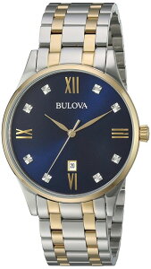 �u���[�o Bulova �j���p �r���v �����Y �E�H�b�` �u���[ 98D130 �y���s�A���i�z
