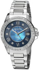 ブローバ Bulova 女性用 腕時計 レディース ウォッチ ブルー 96R215 【並行輸入品】