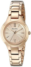 ブローバ Bulova 女性用 腕時計 レディース ウォッチ ローズゴールド 97L151 【並行輸入品】