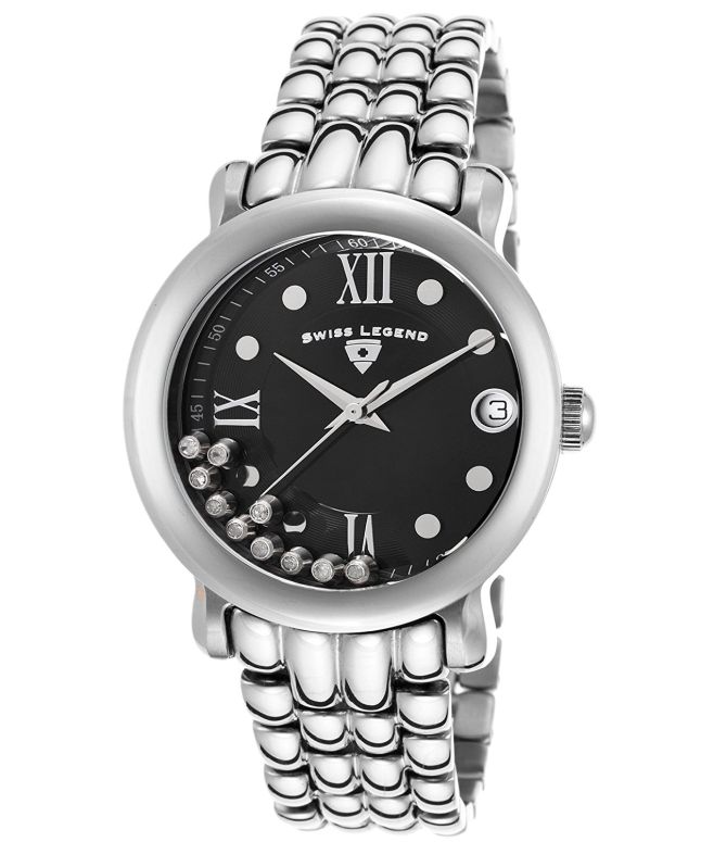 スイスレジェンド Swiss 80％以上節約 Legend 腕時計 ウォッチ 時計 22388-11 ブラック レディース 並行輸入品 女性用 最高品質の
