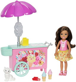 Barbie バービー Club Chelsea Ice Cream Cart doll 人形 プレイセット おもちゃ 【並行輸入品】
