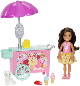 Barbie o[r[ Club Chelsea Ice Cream Cart doll l` vCZbg  ysAiz
