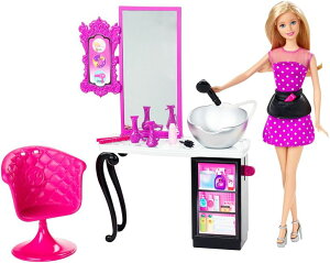 Barbie o[r[ Malibu Ave Salon with Barbie o[r[ doll l` vCZbg  ysAiz