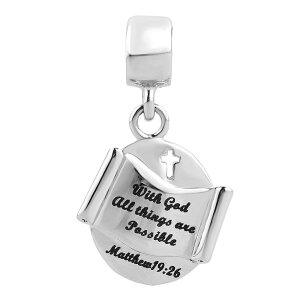 `[ uXbg oOp ShinyJewelry VCj[WG[ ShinyJewelry Religious Bible Cross Bead Charm For European Bracelets Style01 ysAiz