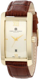 チャールズヒューバート Charles-Hubert, Paris 男性用 腕時計 メンズ ウォッチ イエロー 3670-G 【並行輸入品】