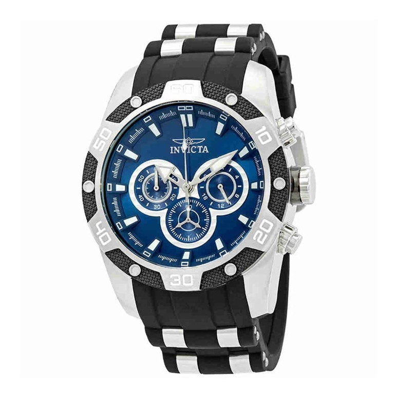 大人気の腕時計ブランド インビクタ Invicta 売れ筋 インヴィクタ 配送員設置 海外正規品 男性用 腕時計 並行輸入品 ウォッチ 25833 ブルー メンズ クロノグラフ