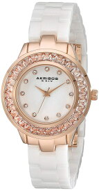 アクリボス Akribos XXIV 女性用 腕時計 レディース ウォッチ パール AK781WTR 【並行輸入品】