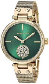 アンクライン Anne Klein 女性用 腕時計 レディース ウォッチ グリーン AK/3000GNGB 女性らしいデザイン かわいい 【並行輸入品】