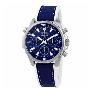 �u���[�o Bulova �j���p �r���v �����Y �E�H�b�` �u���[ 96B287 �y���s�A���i�z