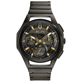 ブローバ Bulova 男性用 腕時計 メンズ ウォッチ クロノグラフ グレー ゴールド 98A206 【並行輸入品】