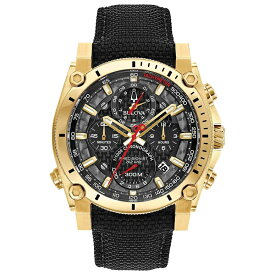 ブローバ Bulova 男性用 腕時計 メンズ ウォッチ クロノグラフ ブラック ゴールド 97B178 【並行輸入品】