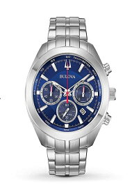 ブローバ Bulova 男性用 腕時計 メンズ ウォッチ クロノグラフ ブルー 96B285 【並行輸入品】