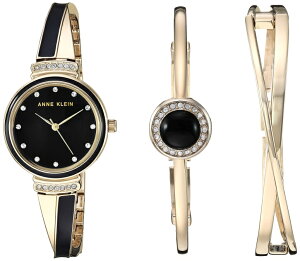 �A���N���C�� Anne Klein �����p �r���v ���f�B�[�X �E�H�b�` �u���b�N AK/3292BKST �y���s�A���i�z