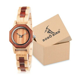 ボボバード BOBO BIRD ウッドウォッチ 木製腕時計 女性用 腕時計 レディース ウォッチ ブラウン B-91401 【並行輸入品】