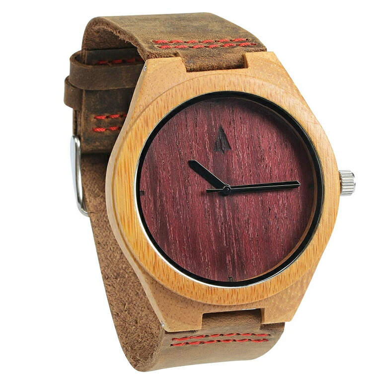 最大64%OFFクーポン ツリーハット treehut 腕時計 ウォッチ 時計 ウッドウォッチ 木製腕時計 SEAL限定商品 並行輸入品 メンズ 男性用 HUT-0086Red Brown ブラウン