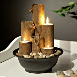   ̃IuWF e[ugbvt@Ee CeA Alpine WCT202 Tiered Column Tabletop Fountain with 3 Candles 11 Inch 㕬 CeA  t@Ee ~j  t@E