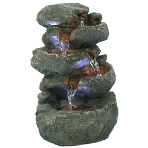 ��� ���� ��̃I�u�W�F �e�[�u���g�b�v�t�@�E���e�� �C���e���A���� Sunnydaze Stacked Rocks Tabletop Water Fountain with LED Lights, 10.5 InchSunnydaze Stacked Rocks Tabletop Water Fountain with LED Lights, 10.5 Inch �y���s�A