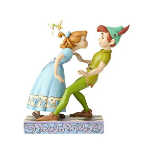 GlXR W VA n[gEbh N[N s[^[pƃEGfB Enesco Disney Traditions by Jim Shore 65th Anniversary Peter Pan and Wendy Stone Resin, 7.6h Figurine, 7.6 Inches, Multicolor ysAiz