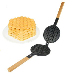 bt[J[ ALD Kitchen IMPROVED Puffle Waffle Maker Professional Rotated Nonstick ALD Kitchen (Grill/Oven for Cooking Puff, Hong Kong Style, Egg, QQ, Muffin, Eggettes and Belgian Bubble Waffles) (MOLD) ysAiz
