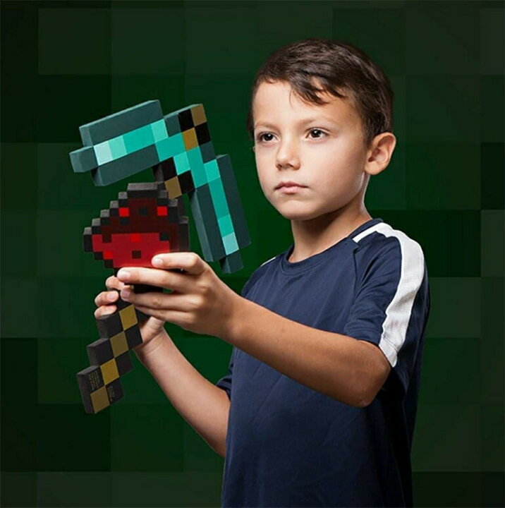 楽天市場 つるはしとレッドストーン マインクラフト Thinkgeek Minecraft Diamond Pickaxe And Redstone Dust Adventure Kit Helps You Navigate Through Countless Creeps 並行輸入品 Mj Market