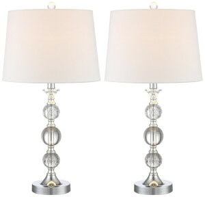 Solange �e�[�u�������v Solange Crystal Table Lamps - Set of 2 �d���ʔ� �y���s�A���i�z