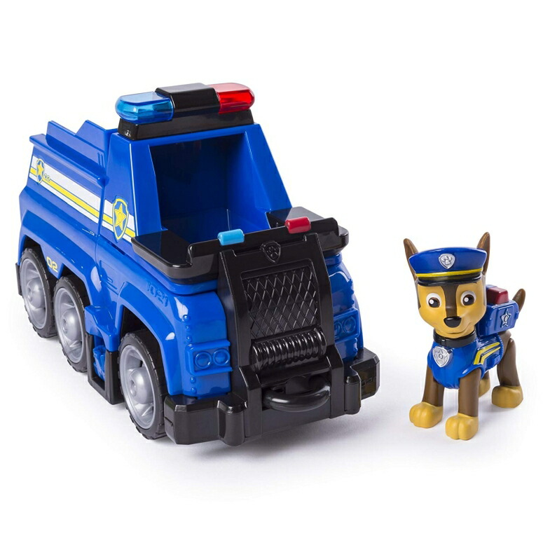 Paw Patrol パウパトロール 犬のレスキュー隊 PAW Patrol フィギュア PAW Patrol Ultimate Rescue - Chase's Ultimate Rescue Police Cruiser with Lifting Seat  Fold-out Barricade, Ages 3 and Up 【並行輸入品】