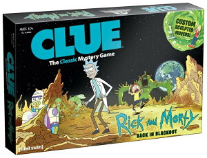 ���b�N�E�A���h�E���[�e�B�[ �������� �t�B�M���A USAopoly CL085-434 Rick & Morty Clue Board Game, Multicolor �y���s�A���i�z