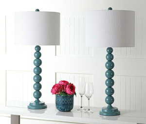 �T�t�@���B�� safavieh �e�[�u�������v �T�t�@�r�� �T�t�@���B�A Safavieh Lighting Collection Jenna Marine Blue Stacked Ball 31-inch Table Lamp (Set of 2) �y���s�A���i�z