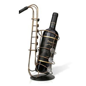 �������ȃ��C���z���_�[ �f�B�X�v���C ���C�����b�N Tooarts Metal Sax Wine Rack Wine Bottle Holder �y���s�A���i�z