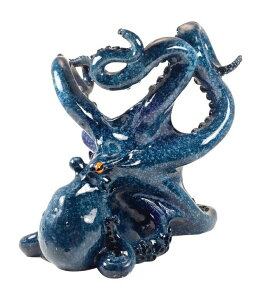 �{�g���z���_�[ ���C�� Blue Octopus Wine Bottle Holder 7.5 Tall �y���s�A���i�z