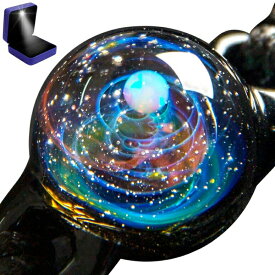 宇宙ガラス オパール 宇宙玉 惑星 ブレスレット ガラスアート 幻想的 パヴァルニ オリジナル ギャラクシー 宇宙ガラス ランプワーク X_Aurora Bracelet Synthetic Opal Gemstone Pavaruni Aurora Original Galaxy Universe Glass, Space Cosmos 【並行輸入品】