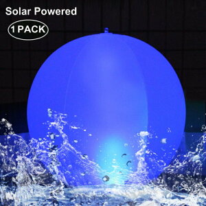 ���z���[�d �\�[���[�p���[ �v�[�����C�g �{�[�� ��35cm Esuper Floating Ball Pool Light Solar Powered 4 Pack, 14 Inch Inflatable Hangable IP68 Waterproof Rechargeable 4 Color Changing Led Glow Globe Pool Night Lamp for Garden, Backyar 