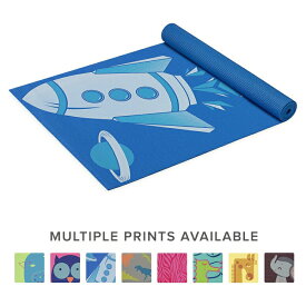 Gaiam ガイアム プリント ヨガ マット キッズ 子供用 海外ブランド ピラティス フィットネス こども Gaiam Kids Yoga Mat Exercise Mat, Yoga for Kids with Fun Prints - Playtime for Babies, Active & Calm Toddlers and Young Children, Blue Ro 【並行輸入品】