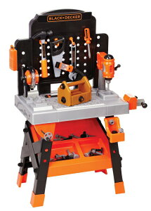 �������� ���[�N�x���` Decker Power Tool Workshop - Play Toy Workbench for Kids with Drill, Miter Saw and Working Flashlight - Build Your Own Tool Box - 75 Realistic Toy Tools and Accessories [Amazon Exclusive] �y���s�A���i�z