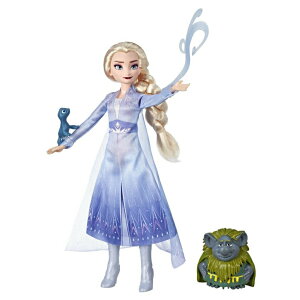 AiƐ̏2  l` GT pr[ T}_[ Disney Frozen Elsa Fashion Doll in Travel Outfit Inspired by Frozen 2 with Pabbie & Salamander Figures ysAiz