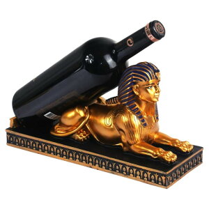 ���C���z���_�[ �X�t�B���N�X �G�W�v�g ��ハ�C�����b�N Fantasee Wine Rack Holder Ancient Egyptian Deity Sphinx Wine Bottle Stand Rack Premium Resin Material Novelty Gift for Kitchen Home Room Decoration (Resin - Sphinx) �y���s�A