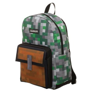 �}�C�N�� �����b�N Minecraft Squares Allover Print Backpack Bookbag �y���s�A���i�z