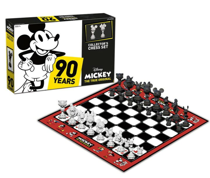 楽天市場】ディズニーミッキーマウス 90周年 クラシック チェスセット 