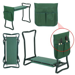 ܂肽ݎ K[fj[[ c[|[`t G̕ی  ނ  LEMY Garden Kneeler Seat Multiuse Portable Garden Bench Garden Stools Foldable Stool with Tool Bag Pouch EVA Foam Pad ysAiz