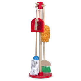 おもちゃ お掃除セット モップ Melissa & Doug, Let’s Play House! Dust! Sweep! Mop! The Original Pretend Play Cleaning Set (6 Pieces, Broom, Mop, Duster, and Organizing Stand, Great Gift for Girls and Boys - Kids Toy) 【並行輸入品】