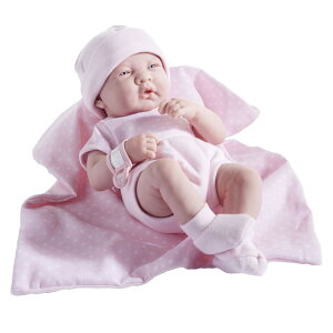 �Տ����� ���A�� �x�r�[�h�[�� �V�����l�` ���̎q �s���N ��35.5cm ���� ���킢�� �x�r�[�l�` �r�j�[���� JC Toys 18541 La Newborn Boutique 14 Inch Doll, 9 Piece Set, Real Girl in Pink �y���s�A���i�z