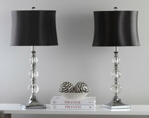 �T�t�@���B�� safavieh �e�[�u�������v �T�t�@�r�� �T�t�@���B�A Safavieh Lighting Collection Maeve Crystal Ball 28-inch Table Lamp (Set of 2) �y���s�A���i�z