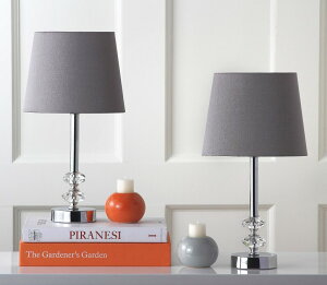 �T�t�@���B�� safavieh �e�[�u�������v �T�t�@�r�� �T�t�@���B�A Safavieh Lighting Collection Ashford Clear and Grey Crystal Orb 16-inch Table Lamp (Set of 2) �y���s�A���i�z
