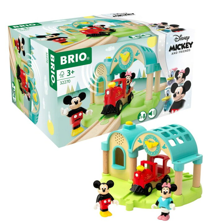 楽天市場】ミッキー ミニー 木製レール 列車 おもちゃ Brio 32270 