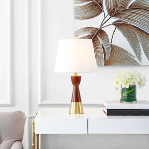 �T�t�@���B�� safavieh �e�[�u�������v �T�t�@�r�� �T�t�@���B�A Safavieh TBL4227A-SET2 Lighting Collection Renni Brown and Brass Gold 21-inch (Set of 2) -LED Bulb Included Table Lamp �y���s�A���i�z