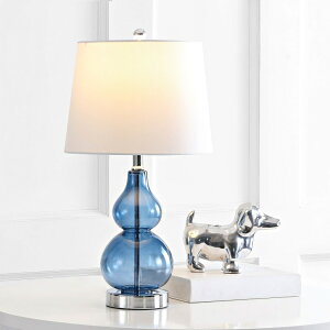�T�t�@���B�� safavieh �e�[�u�������v �T�t�@�r�� �T�t�@���B�A Safavieh TBL4222B-SET2 Lighting Brisor Blue and Chrome 22-inch (Set of 2) -LED Bulbs Included Table Lamp �y���s�A���i�z