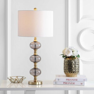 �T�t�@���B�� safavieh �e�[�u�������v �T�t�@�r�� �T�t�@���B�A Safavieh TBL4133A-SET2 Lighting Marcelo 30-inch (Set of 2) -LED Bulbs Included Table Lamp, Smoking Grey/Brass Gold �y���s�A���i�z