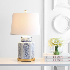 �T�t�@���B�� safavieh �e�[�u�������v �T�t�@�r�� �T�t�@���B�A Safavieh TBL4150A-SET2 Lighting Bodin Blue and White 23-inch (Set of 2) -LED Bulbs Included Table Lamp �y���s�A���i�z