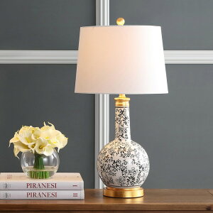 �T�t�@���B�� safavieh �e�[�u�������v �T�t�@�r�� �T�t�@���B�A Safavieh TBL4147A-SET2 Lighting Bodie Black and White 26-inch (Set of 2) -LED Bulbs Included Table Lamp �y���s�A���i�z